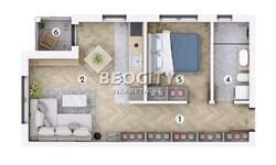 Dvosoban stan, Novi Sad, Novo Naselje, prodaja, 42m2, 101400e, id1436533