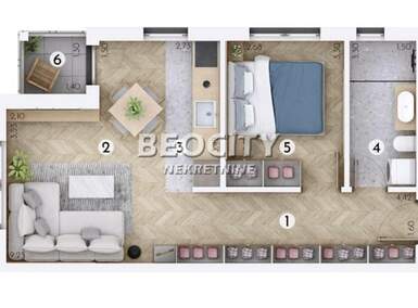 Dvosoban stan, Novi Sad, Novo Naselje, prodaja, 42m2, 101400e, id1436533