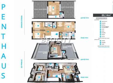 Cetvorosoban stan, Novi Sad, Telep, prodaja, 80m2, 200000e, id1440133