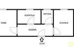Jednosoban stan, Beograd, Palilulska pijaca, prodaja, 41m2, 145000e, id1441751