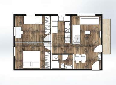 Dvoiposoban stan, Niš, Donja Vrežina, prodaja, 58m2, 89900e, id1446755