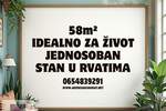 Jednosoban stan, Beograd, Rvati, prodaja, 58m2, 96280e, id1447952
