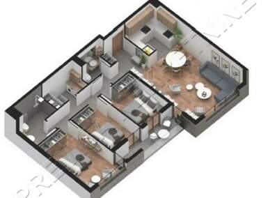 Troiposoban stan, Beograd, Čubura, prodaja, 85m2, 451492e, id1448713