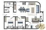 Cetvorosoban stan, Beograd, Centar, izdavanje, 80m2, 1200e, id1453543