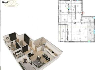 Cetvorosoban stan, Novi Sad, prodaja, 93m2, 242190e, id1454609