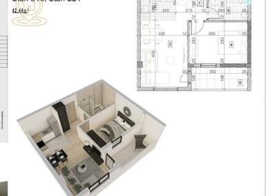 Dvosoban stan, Novi Sad, prodaja, 42m2, 106100e, id1454610