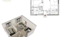 Dvosoban stan, Novi Sad, prodaja, 35m2, 88300e, id1454626