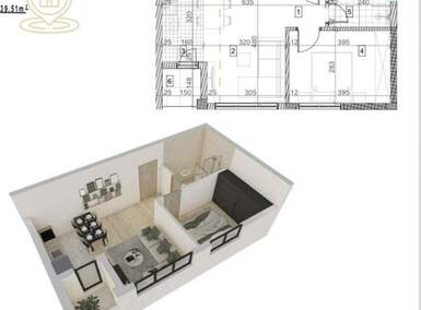 Dvosoban stan, Novi Sad, prodaja, 39m2, 98775e, id1454627