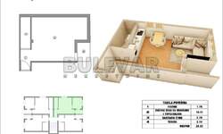 Jednoiposoban stan, Niš, Branko Bjegović, prodaja, 26m2, 41200e, id1454686