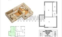 Jednoiposoban stan, Niš, Branko Bjegović, prodaja, 42m2, 67100e, id1454687