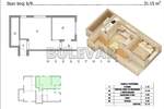 Jednoiposoban stan, Niš, Branko Bjegović, prodaja, 31m2, 54300e, id1454688