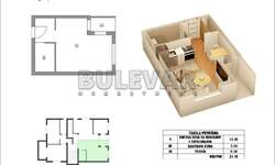 Garsonjera, Niš, Branko Bjegović, prodaja, 21m2, 40200e, id1454693
