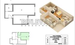 Jednoiposoban stan, Niš, Branko Bjegović, prodaja, 43m2, 66500e, id1454694