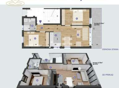 Trosoban stan, Novi Sad, prodaja, 46m2, 105120e, id1454938