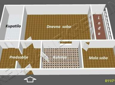 Jednoiposoban stan, Beograd, Mirijevo, prodaja, 50m2, 99000e, id1455016