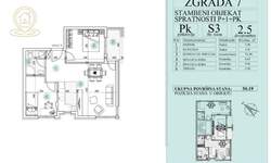 Dvoiposoban stan, Novi Sad, prodaja, 50m2, 88083e, id1455226