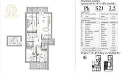 Troiposoban stan, Novi Sad, prodaja, 87m2, 211458e, id1455238