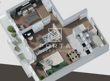 Dvoiposoban stan, Beograd, Čubura, prodaja, 65m2, 276360e, id1142299