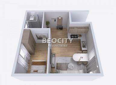 Dvosoban stan, Novi Sad, Centar, prodaja, 39m2, 109200e, id1456663