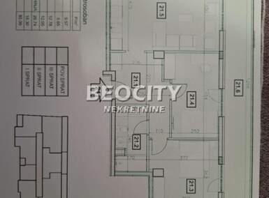 Trosoban stan, Beograd, Bežanijska Kosa I, prodaja, 85m2, 299516e, id1457500