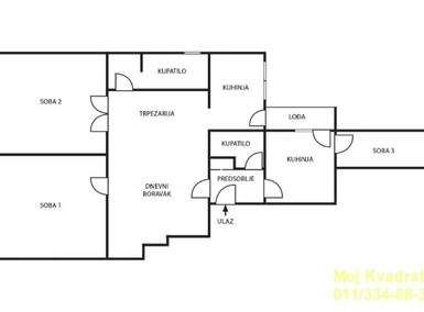 Cetvorosoban stan, Beograd, Ekonomski fakultet, prodaja, 100m2, 270000e, id1383355