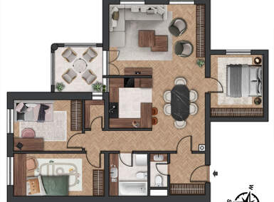 Cetvorosoban stan, Novi Sad, Telep, prodaja, 94m2, 195000e, id1433212