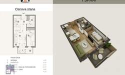 Jednoiposoban stan, Beograd, Rvati, prodaja, 39m2, 66300e, id1461404