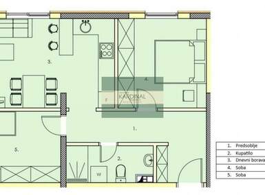 Dvosoban stan, Jagodina, prodaja, 51m2, 68850e, id1461435