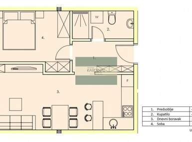 Jednosoban stan, Jagodina, prodaja, 41m2, 55350e, id1461436