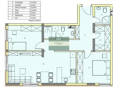 Dvosoban stan, Jagodina, prodaja, 67m2, 90990e, id1461437