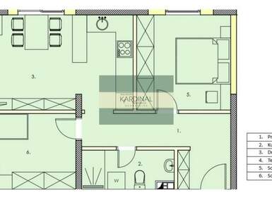 Dvosoban stan, Jagodina, prodaja, 59m2, 80595e, id1461440