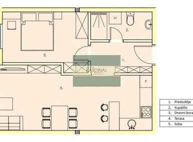 Jednosoban stan, Jagodina, prodaja, 49m2, 66420e, id1461445