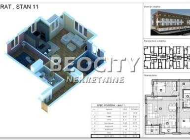 Trosoban stan, Novi Sad, Adice, prodaja, 70m2, 123200e, id1464413