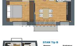 Jednoiposoban stan, Niš, Durlan, prodaja, 39m2, 71354e, id1467405