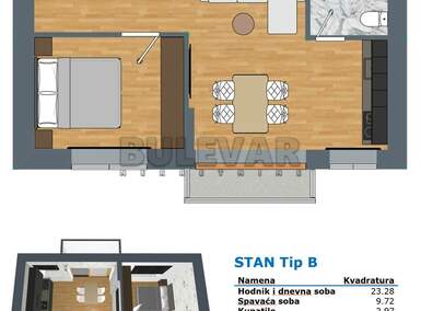 Jednoiposoban stan, Niš, Durlan, prodaja, 35m2, 64898e, id1467418