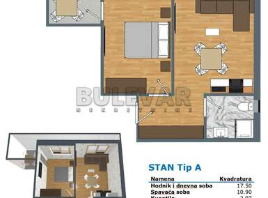 Jednoiposoban stan, Niš, Durlan, prodaja, 36m2, 71465e, id1467419