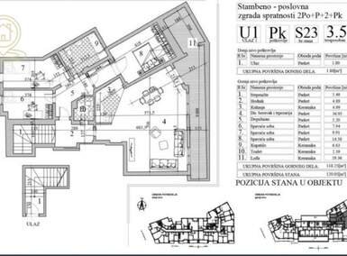Troiposoban stan, Novi Sad, prodaja, 120m2, 324106e, id1469965