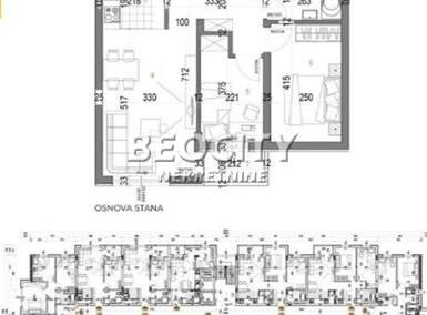 Trosoban stan, Novi Sad, Telep, prodaja, 53m2, 124550e, id1472554