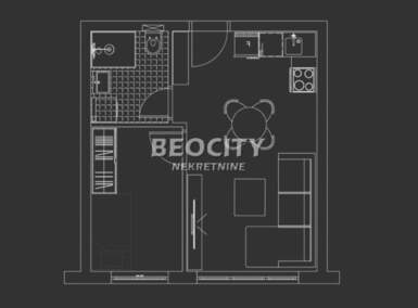 Dvosoban stan, Novi Sad, Telep, prodaja, 31m2, 82150e, id1473870