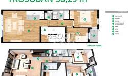 Trosoban stan, Novi Sad, Telep, prodaja, 58m2, 145000e, id1474628