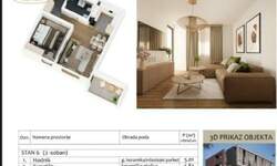 Dvosoban stan, Niš, Duvanište, prodaja, 45m2, 90820e, id1475612