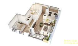 Dvosoban stan, Beograd, Zeleno Brdo, prodaja, 48m2, 142650e, id1475897