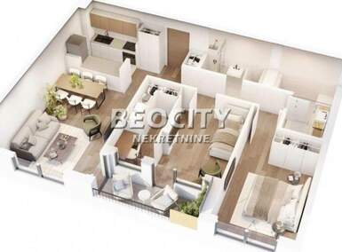 Trosoban stan, Beograd, Zvezdara, prodaja, 77m2, 230000e, id1476605