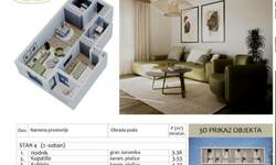 Dvosoban stan, Niš, Duvanište, prodaja, 48m2, 107000e, id1477176