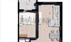 Dvosoban stan, Kragujevac, Aerodrom, prodaja, 50m2, 90750e, id1478204