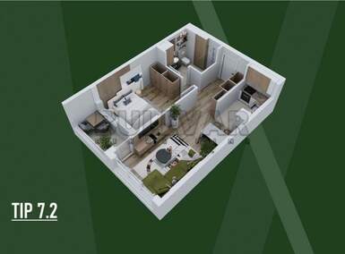 Dvosoban stan, Niš, Svetinikolska crkva, prodaja, 49m2, 106720e, id1478286