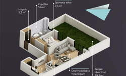 Dvoiposoban stan, Beograd, Lekino Brdo, prodaja, 80m2, 256000e, id1478309