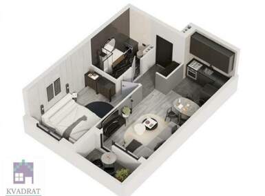 Dvosoban stan, Novi Sad, prodaja, 42m2, 84527e, id1481025