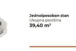 Jednoiposoban stan, Novi Sad, prodaja, 39m2, 78012e, id1481028
