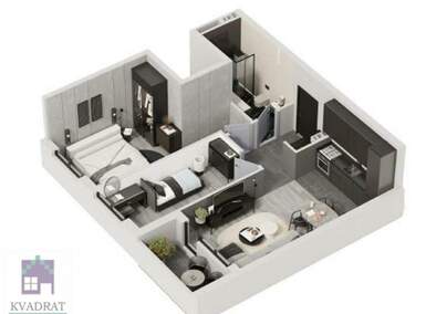 Trosoban stan, Novi Sad, prodaja, 59m2, 117513e, id1481634